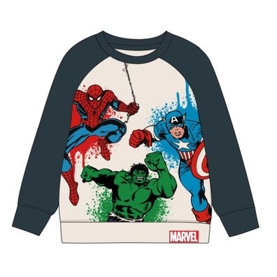 Marvel Avengers Sweatshirt Kinder Baumwolle Polyester angeraut bequem