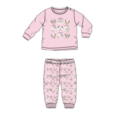 Minnie Mouse Baby Pyjama Baumwolle Zweiteiler Schlafanzug Langarm Set für Babys