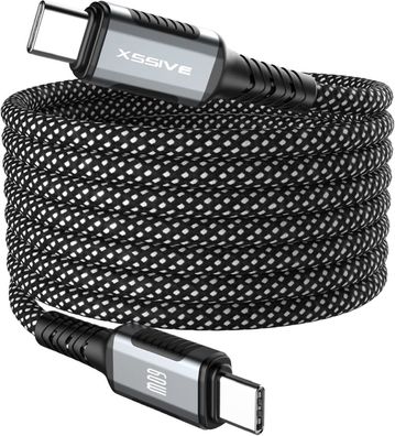 Xssive Magnetisches Wickelkabel 60W 1m USB-C zu USB-C XSS-MGC-CC1M