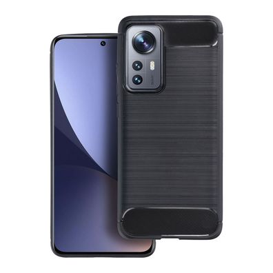 Carbon Handyhülle Stoßschutz Kompatibel mit Xiaomi Redmi Note 15 5G Schwarz