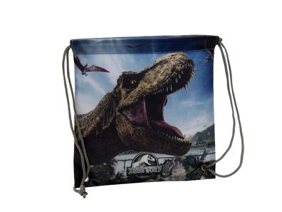 Jurassic World Snackbeutel 22 × 23 × 1 cm Brottasche mit Kordelzug für Schule