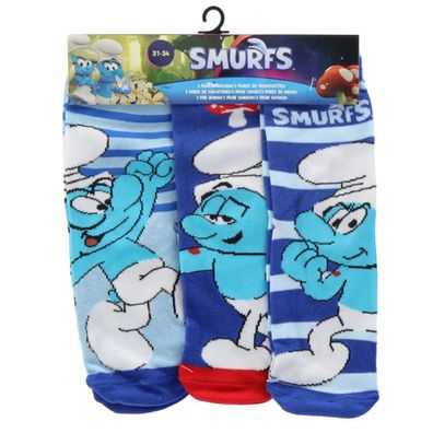 Die Schlümpfe 3er-Pack Kindersocken farbenfroh & komfortabel