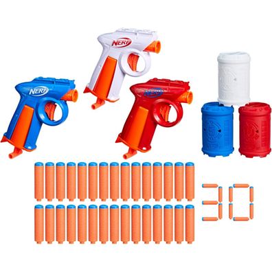 Nerf N Series Backyard Triple Pack mit 3 Blastern 30 Darts und 3 Zielen