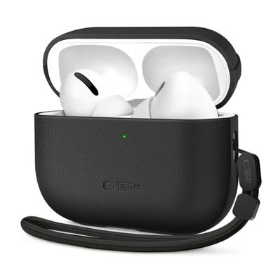 Tech-Protect NaturalFit Lederhülle für AirPods Pro 3 mit Trageband
