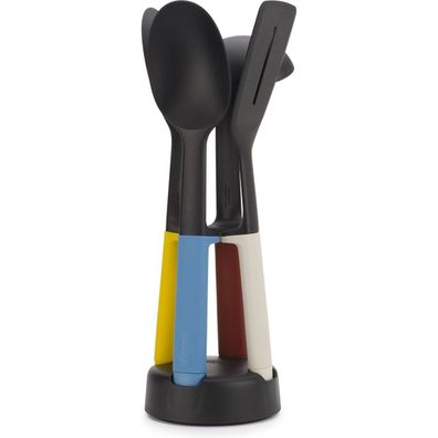 Joseph Joseph Elevate Slim Küchenhelfer Set mit Halter – 4-teilig, platzsparend