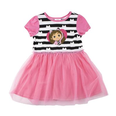 Gabby’s Dollhouse Mädchen Kleid Baumwolle Sommerkleid