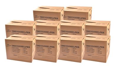 10x Umzugskartons 41x35x34 Umzugskisten Bücherkiste Archivkartons Transportbox