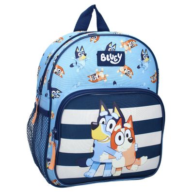 Bluey Schulrucksack Kinder – Tasche mit 2 Fächern & Seitenfächern