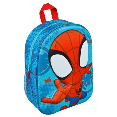 Marvel Spidey Kinder Rucksack 3D blau Backpack für Kindergarten Schule Freizeit