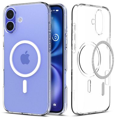 Spigen Liquid Crystal Mag Hülle mit magnetisch Kompatibel mit iPhone 16 transparent