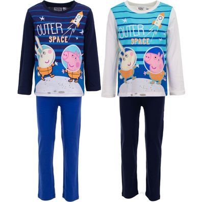 Peppa Pig Schlafanzug aus Baumwolle Komfortabler Nachtanzug Homewear Pyjama für