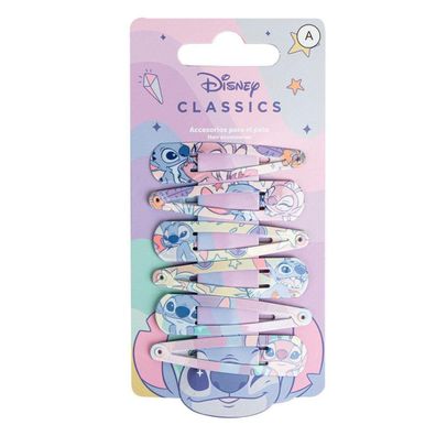Disney Stitch Haarspangen Kinder 6 teilig Haaraccessoires Mädchen