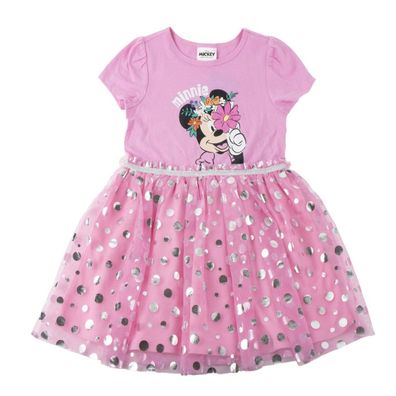 Disney Minnie Mouse Kinder Jersey Kleid Baumwolle Sommerkleid