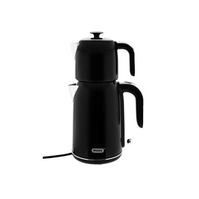 Mulex Tee Express Teekocher 2200W - 2-in-1 Wasserkocher mit Teekanne 1,7L + 1 L,
