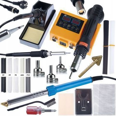 Rosfix Set Lötstation 2in1 OH660 + 80W Lötkolben + Kunststoff-Schweißdraht