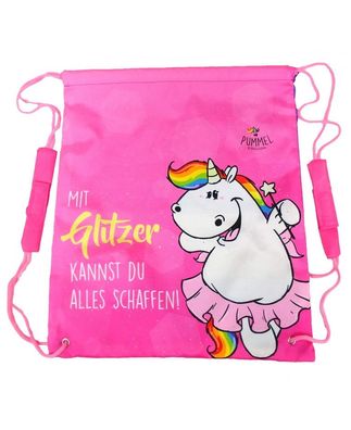 Pummeleinhorn Turnbeutel Pummelfee Einhorn Polyetser Turnbeutel Sportbeutel