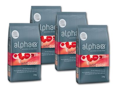 alpha add on color Ø 5 mm 4 x 1 kg, Koifutter, Zusatzfutter (12,00€/1kg)