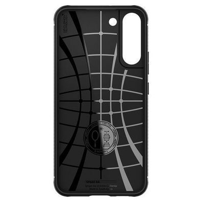 Spigen Rugged Armor Huelle fuer Samsung Galaxy S22 - Mattschwarz