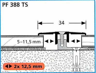Parkettfreund TwinSmall Übergangsprofil PF 388 TS 90 cm
