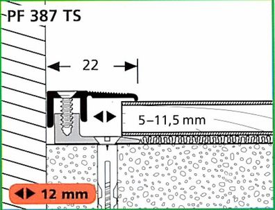 Parkettfreund TwinSmall Endprofil PF 387 TS 90 cm