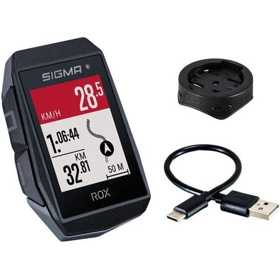 GPS Fahrradcomputer Sigma ROX 11.1 EVO GPS mit Standard Lenkerhalterung - Schwarz