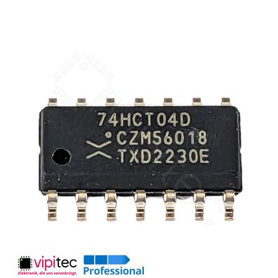 74HCT04 NOT, 6-fach, Inverter | SMD SO-14 5V TTL 125°C