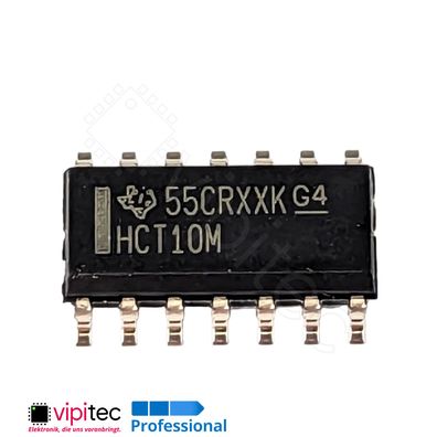 74HCT10 3-Kanal NAND, 3-fach | SMD SO-14 5V TTL 125°C
