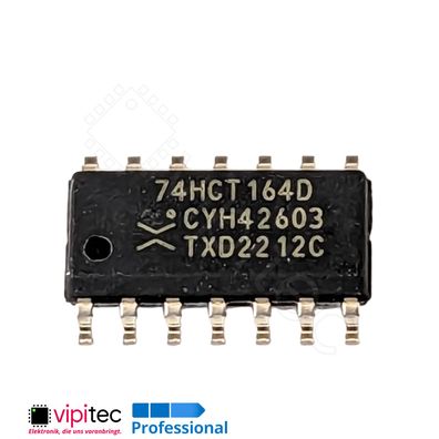 74HCT164 8-Bit Schieberegister, SIPO | SMD SO-14 5V TTL 125°C