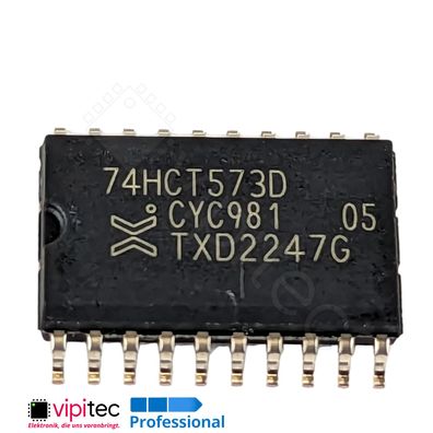 74HCT573 Transparentes D-Latch, 8-fach, Tri-State | SMD SO-20 5V TTL 125°C