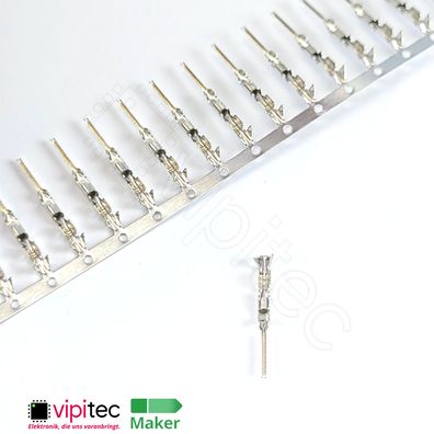 Crimpkontakt 2.54mm Männlich Dupont Stecker Stift Male Pin Terminal Connector