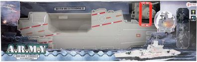 ToiToys Army Flugzeugträger Militär inkl. Flugzeuge Aircraft Carrier Military NEU