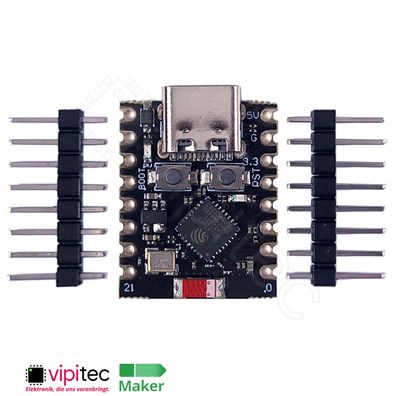 ESP32-C3 Super Mini USB-C Dev Board 160MHz 4MB 2,4GHz WiFi Bluetooth 5.0