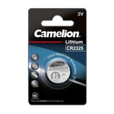 Camelion CR 2325 3V Lithium Batterie 2325 Knopfzelle 190mAh ø23x2,5mm