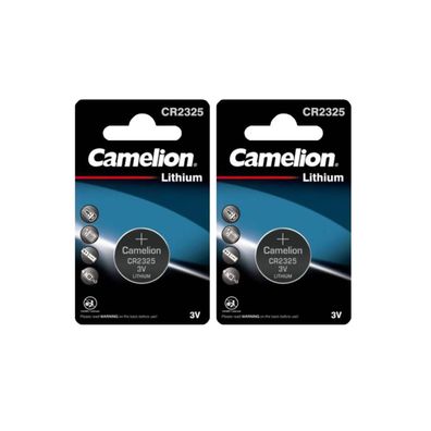 2x Camelion CR 2325 3V Lithium Batterie 2325 Knopfzelle 190mAh ø23x2,5mm