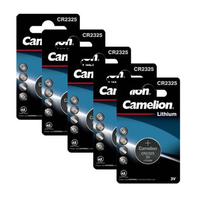 5x Camelion CR 2325 3V Lithium Batterie 2325 Knopfzelle 190mAh ø23x2,5mm