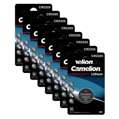 8x Camelion CR 2325 3V Lithium Batterie 2325 Knopfzelle 190mAh ø23x2,5mm