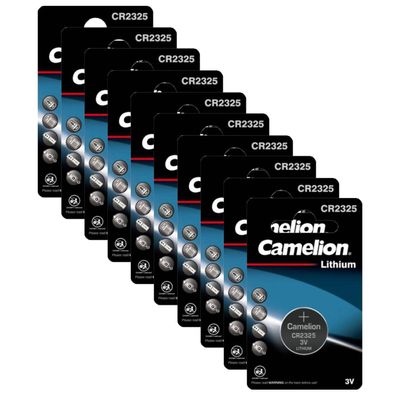 10x Camelion CR 2325 3V Lithium Batterie 2325 Knopfzelle 190mAh ø23x2,5mm