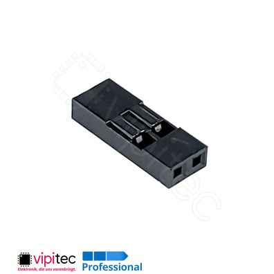 1x2 Gehäuse | 2-polig für Crimpkontakt Dupont Connector Housing Jumper Stecker