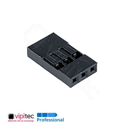 1x3 Gehäuse | 3-polig für Crimpkontakt Dupont Connector Housing Jumper Stecker