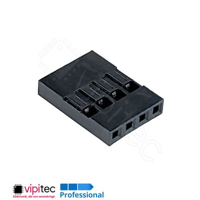 1x4 Gehäuse | 4-polig für Crimpkontakt Dupont Connector Housing Jumper Stecker