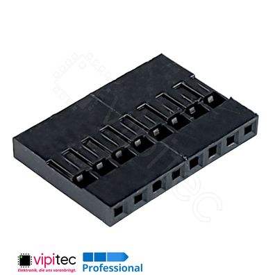 1x8 Gehäuse | 8-polig für Crimpkontakt Dupont Connector Housing Jumper Stecker