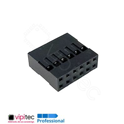 2x6 Gehäuse 12-polig für Crimpkontakt Dupont Connector zweireihig Jumper Stecker
