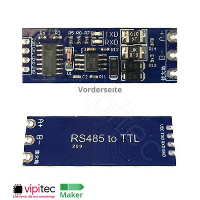 TTL-zu-RS485 Konverter Seriell UART 5V 3,3V TTL 256 kBit Adapter für Arduino