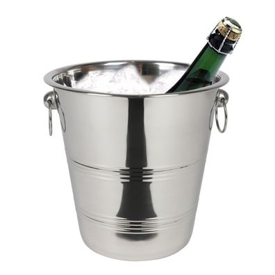 Edelstahl Sektkühler Sektkübel Weinkühler Flaschenkühler Eiseimer Champagner