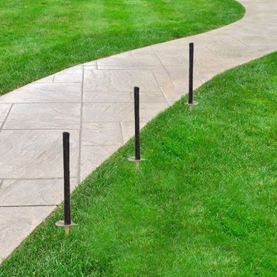 Wachstuchfackeln 3er-Set 50cm Partyfackel Stabfackel Wachsfackel Gartenfackel