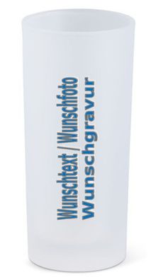Longdrinkglas Milchig mit Wunschgravur