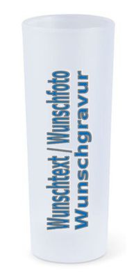 Schnapsglas Milchig mit Wunschgravur
