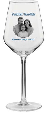 Weinglas mit Wunschgravur