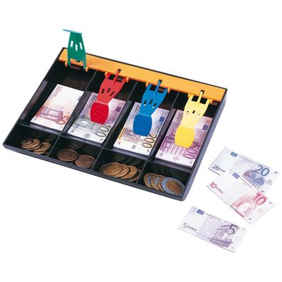 Kinder Kaufladen Kassenschublade Replik Kopie Geld Münzen Euro Scheine