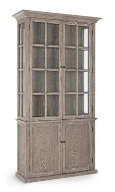 Vitrine Columbia 124 x 230 x 43 cm Eschenholz